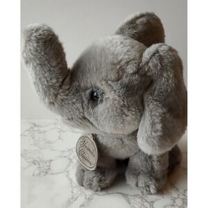 Russ Berrie Yomiko Classics gray Elephant Plush Stuffed Animal S9